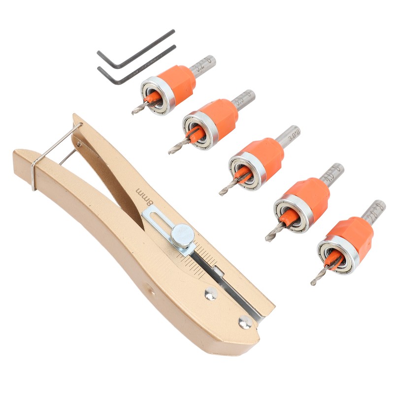 6PCS Set Countersink Drill Bit Set Multifunctional Adjustable Tapered Drill