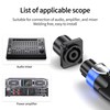Jumwa 4 Pack 4 Pole Speakon Panel Twist Lock Speaker