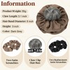SARLA Small Cute Claw Clip Hair Bun with Hair Scrunchies