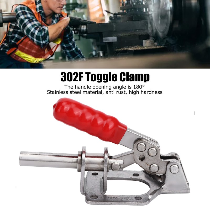 Push Pull Toggle Clamp 302F 136kg Clamping Force Quick Release