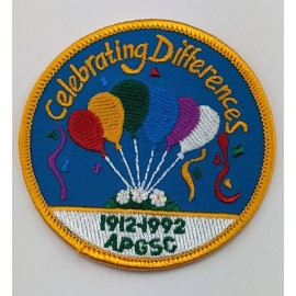 Celebrating Differences Arkansas Post Girl Scout Council Patch 1912-1992 Vintage