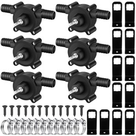 Threlaco 6 Pack Electric Drill Pump Portable Water Transfer Pump, Hand Drill Pump Self-priming Transfer Pump for Water Oil Gasoline Fuel