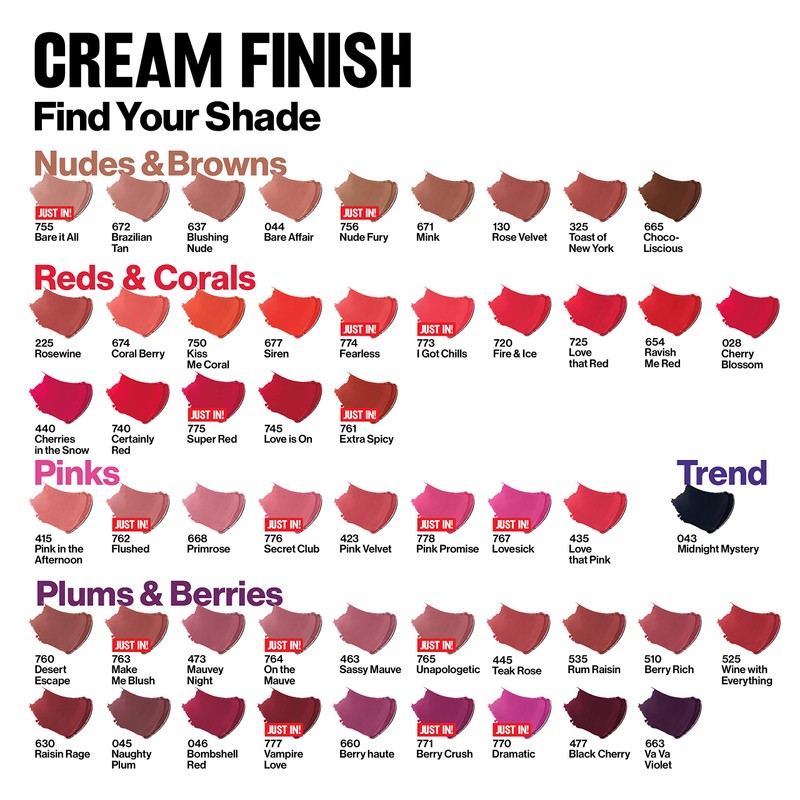 Revlon Super Lustrous Lipstick, Creamy Formula For Soft, Fuller-Looking Lips,