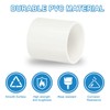 sourcing map 50mm PVC Pipe Coupling Adapter, 2 Pcs Pipe