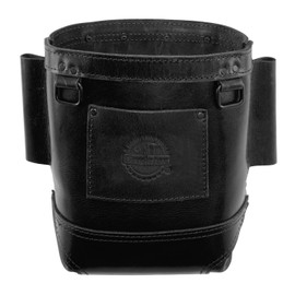 Graintex AS2565 :: Nut & Bolt Bag with Bull-Pin Loop Ambassador Series Top Grain Leather Black Color for Ironworker