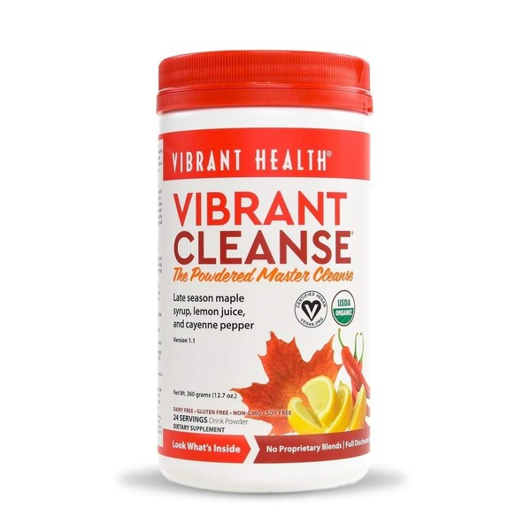 Vibrant Health, Vibrant Cleanse, Organic Master Cleanse Powder, 24 Servings