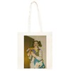 Old School Typing Machine Birds Beige Shopping Bag Reusable Durable