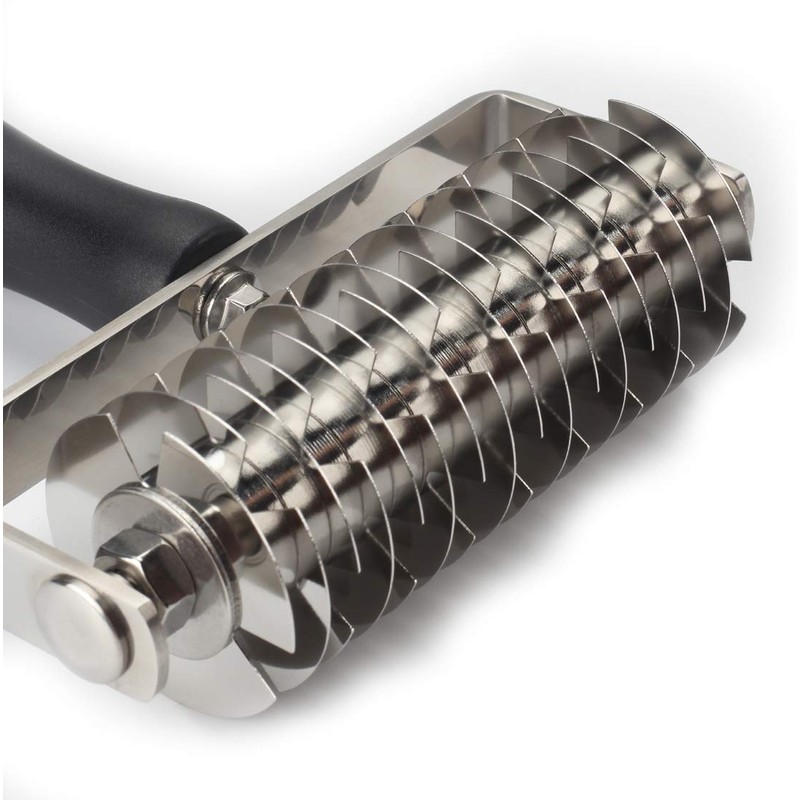 AMPSEVEN Pastry Lattice Roller Cutter - Professional Stainless Steel Dough