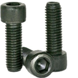 1/4"-20 x 1 1/8" Socket Head Cap Screws, Thermal Black Oxide, Coarse, Fully Threaded, Alloy, 25 Pack