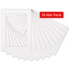 6x8 Mat for 8x10 Frame - Precut Mat Board Acid-Free