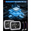 BraveWAY 7x6 Led Headlights Square Lights 5x7 Inch High/Low Beam