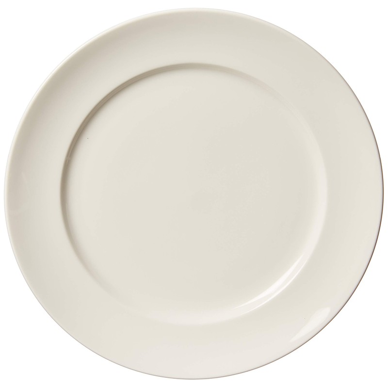 Fortessa Fortaluxe SuperWhite Vitrified China Dinnerware, Cassia 10 5/8-Inch Dinner