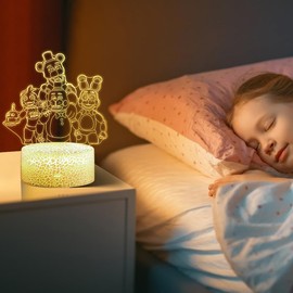 wanvzo 3D Night Light Visual Creative LED Desk Lamp, 16 Colors Changing with Remote & Smart Touch - Room Decorations or Kids Girl Holiday Gifts