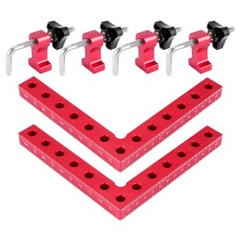 Dovhmoh Positioning Squares Right Angle, Aluminum Alloy L-Type Corner Clamp Woodworking Carpenter Clamping Tool