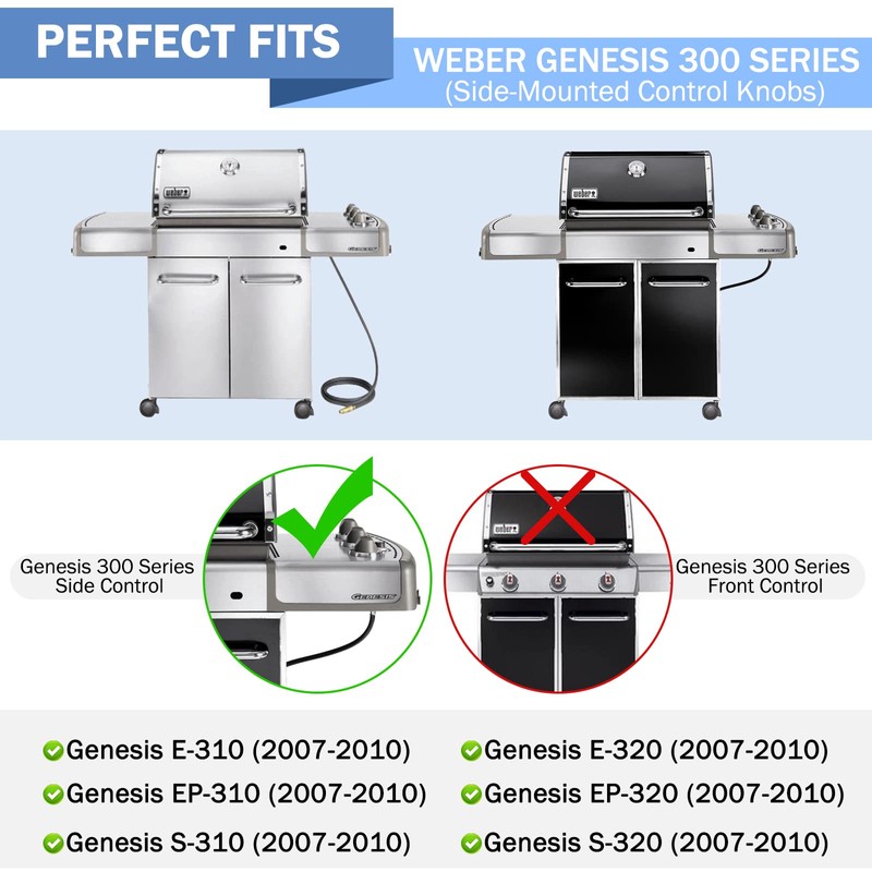 Criditpid 67722 3 Burner Tube Set Replacement for Weber Genesis