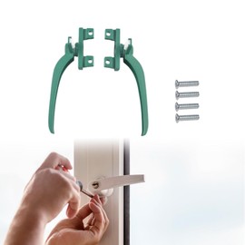 Milageto Casement Window Locking Handles, Aluminum Alloy,Spare Parts Repair Parts Replace Accessories Professional Easy to Install, Green