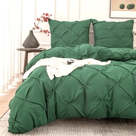 Schueling Design Ultra Soft Luxury Pinch Pleat Duvet Cover Set, All Season Bedding Set, Duvet Cover Set, Duvet Cover Set with Zipper Closure and Corner Ties
