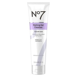 No7 Melting Gel Cleanser - Makeup Remover Balm with Vitamin C + Vitamin E - Hydrating Facial Cleanser for Dry Skin - Skin Balancing Milky Cleansing Balm (150 ml)