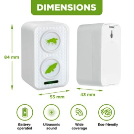 ISOTRONIC Wasp and Moth Protection with Ultrasound and Alternating Frequency - Set of 1 Piece