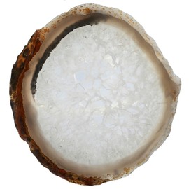 Rockcloud 1 PC Agate Slices Geode Stones,Place Card,Irregular Home Decoration Healing Crystals Collection 3-4.3"