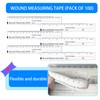 Mevlshcey 100 Pcs Wound Measuring Tape 6 Inch Wound Ruler