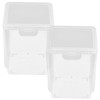 FELTECHELECTR 2pcs Desktop Organizer Box Multi Functional Storage Bins for