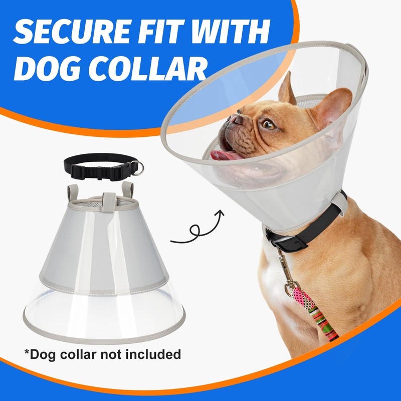 Joypig Dog Cone Collar with Soft Padding to Stop Licking,