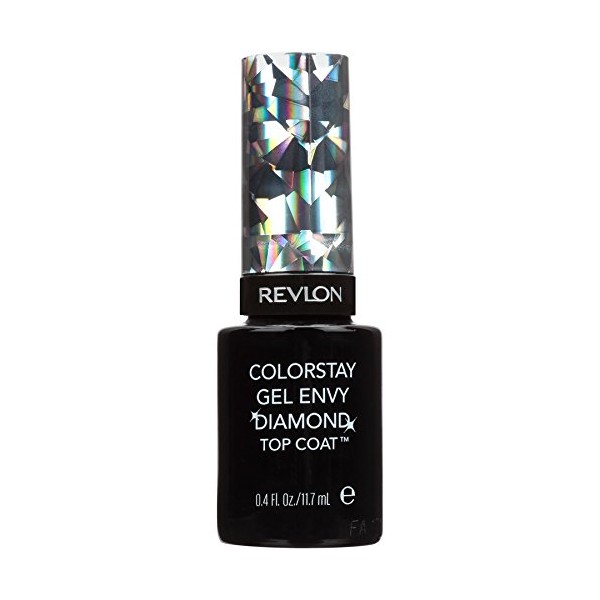 Revlon Color Stay Gel Envy Longwear Nail Enamel, Diamond Top Coat, 0.4 Fluid Ounce, 2 Count
