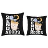 Send Noods Funny Japanese Ramen Noodle Throw Pillow