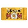 Blessed Mom Daisy Aluminum Front License Plate