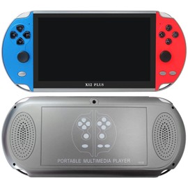 lovckza For X12 Plus 7" HD Screen Handheld Portable MP5, 10000+ Free Games，Dual Joystick Nostalgic Arcade Video Game Machine 16GB ROM, Support GBC/GBA/NES/MD/SMC/SFC Games Children's Gifts