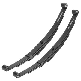 Trailer Leaf Spring, 4 Leaf 2500lb Double Eye Leaf Springs for 5000lb Trailer Axle, 25-1/4"L, 1.75" Width, 3” Free Open of Leaf Spring, Replace for SW4 / UNA218 / PR4 / 9150016 / 93181, 2 Pieces