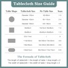 Inmerget Elegant White Lace Small Coffee Table Tablecloth for Wedding