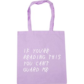 Hippowarehouse If you're reading this you can't guard me basketball Tote Shopping Gym Beach Bag 42cm x38cm, 10 litres