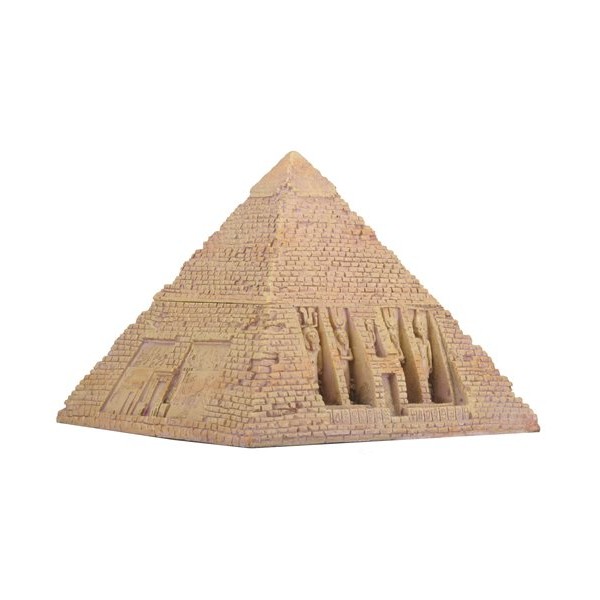 Egyptian Sandstone Pyramid Box Collectible Egypt Decoration Container