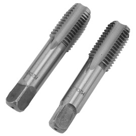 Yctze 2pcs High Speed Steel Metric Thread Tap, Straight Flute Thread Tapping Tool Hand Thread Tap Metric Plug Tap (M20x2.5)