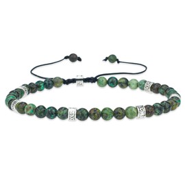 JUZICHEN Women's Natural Stone Bracelet, Boho Bracelet, Women's Gemstone Bracelet, 16-24 cm, Surfer Bracelet, Summer Colourful Bracelets, Yoga Gifts for Women, Crystal stone metal