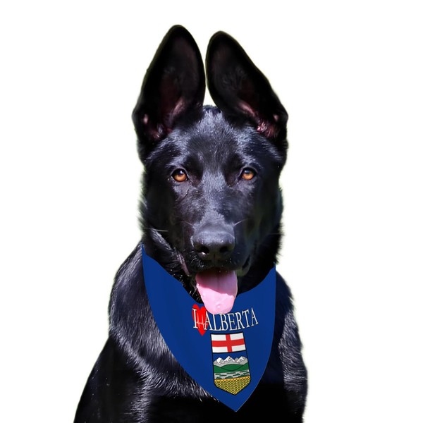 Love Alberta Bandanas for Large and Medium Pets,12×27inch Albertan Dog