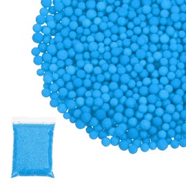 PATIKIL Foam Beads, 2-3mm Foam Balls, Mini Small Balls Polystyrene Beads for DIY Craft Supplies Wedding Party Art Homemade, Blue
