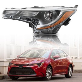 munirater Headlight Assembly Replacement for 2020-2022 Corolla SE/XLE/XSE Left Headlamp Driver Side