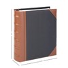 Executive Binder, English Leather 2 Tone with Stitching and Ribbed