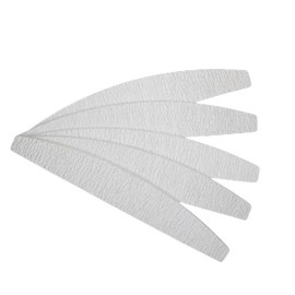 Baluue Grit Coarse Nail Sanding File Grey Half-moon Manicure Tool for Natural Artificial Nails for Salon Personal Use Supply
