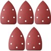 TA-VIGOR 320 Grit Detail Sander Sandpaper 5Pcs, 5 Holes Mouse