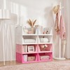 Pink Girl Closet Organizers and Storage Stackable Plastic Drawer Basket