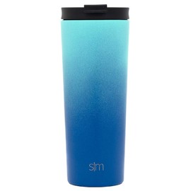 Simple Modern - Vaso aislado con tapa y popote, taza de café helado, reutilizable, botella de agua de acero inoxidable, regalos para mujeres, hombres, ella, él, colección clásica, 24 onzas, Pacific