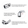 sourcing map L Shaped Angled Hex Socket Wrench 8mm 45#