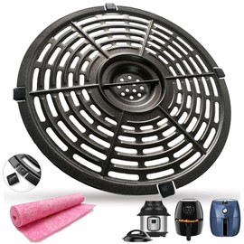 Upgraded 8QT Air Fryer Crisper Tray for Instants Pot Duo Crisp Air Fryers, 3.7QT Double-layer Coating Air Fryer Grill Pan Plate, Broil Tray, Dehydrate Tray for Gowise Crux Air Fryers, Nonstick