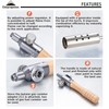 CAMPINGMOON Camping Grill Torch Dual Fuel Head Flame Adjustable for