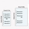 A5 Ring Binder Cover Transparent Soft PVC 6 Holes Ring