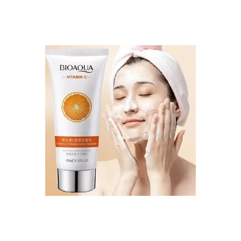 Limpiador Facial Bioaqua Vitamina C Aclara Unifica Manchas